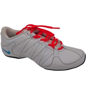 Nike Athletic Shoes White Red Laces Blue Swoosh Women US 9.5 EUR 41